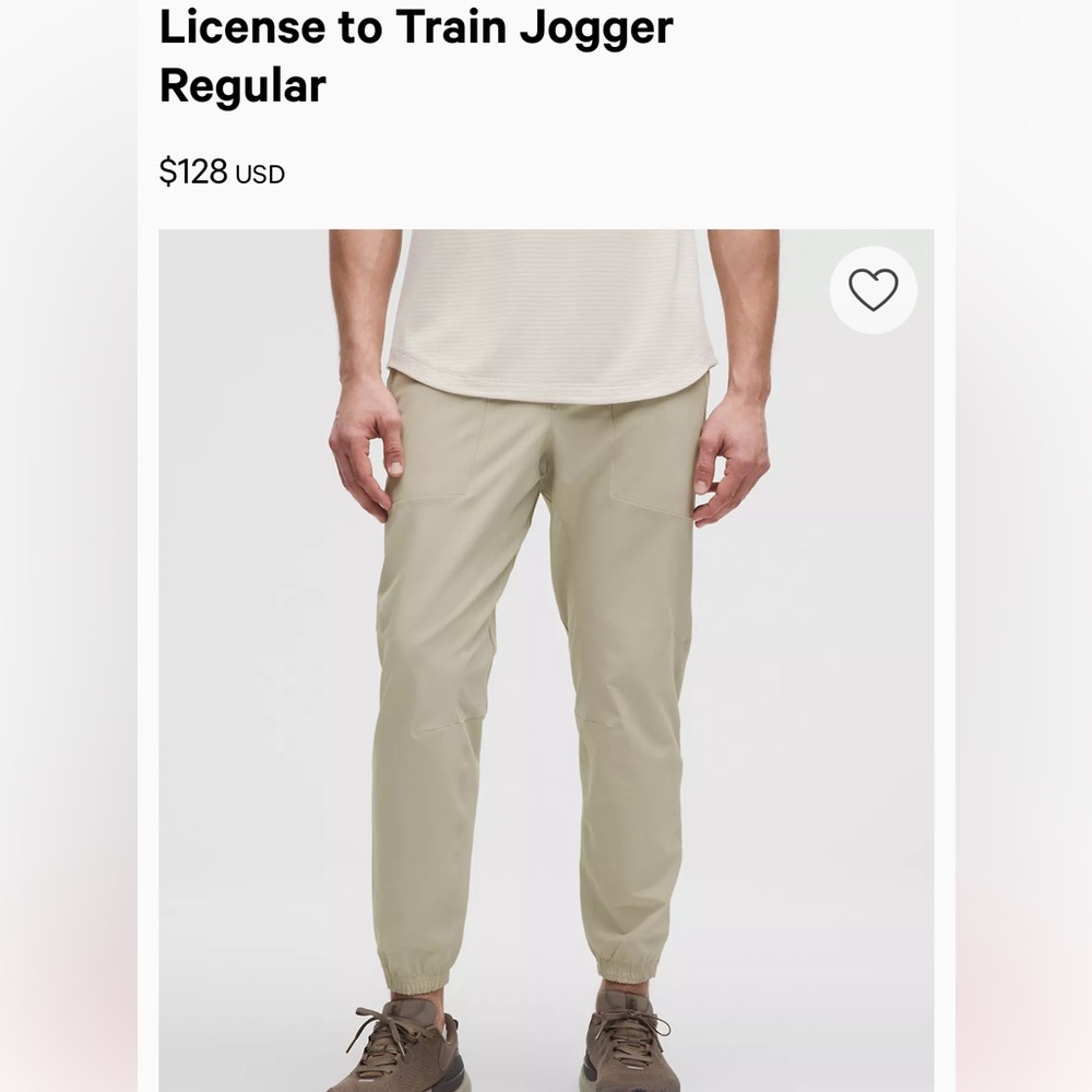 NWOT Lululemon mens joggers